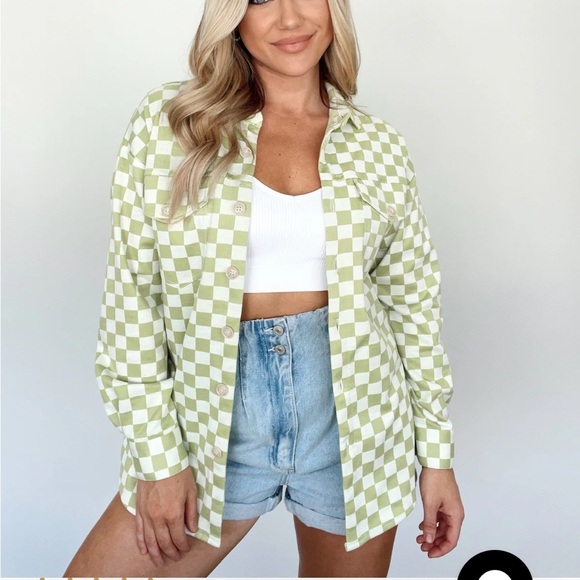 Checkered Shacket - Picture 3 of 6